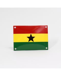 Enamel sign Ghanaian flag