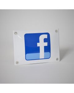 Facebook enamel sign