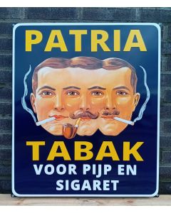 enamel sign PATRIA TOBACCO - For pipe and cigarette