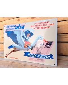 Enamel Sign Levure Alsacienne Alsa