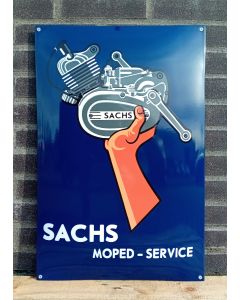 Sachs moped - service enamel sign