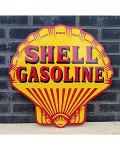 Shell gasoline enamel sign
