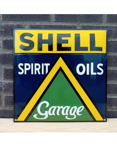 Shell spirit oils garage enamel sign