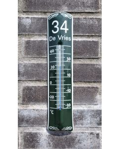 Thermometer with personal text