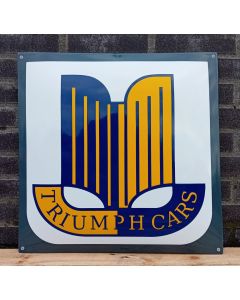 Triumph cars enamel sign