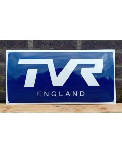 TVR England enamel sign