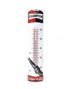 Enamel thermometer Champion spark plugs