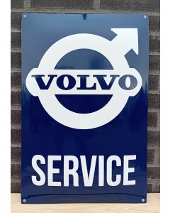Volvo service enamel sign