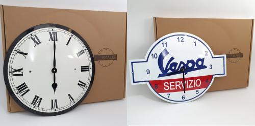 Enamel clocks