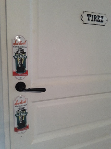 Enamel doorpost Negri Chrome gloss