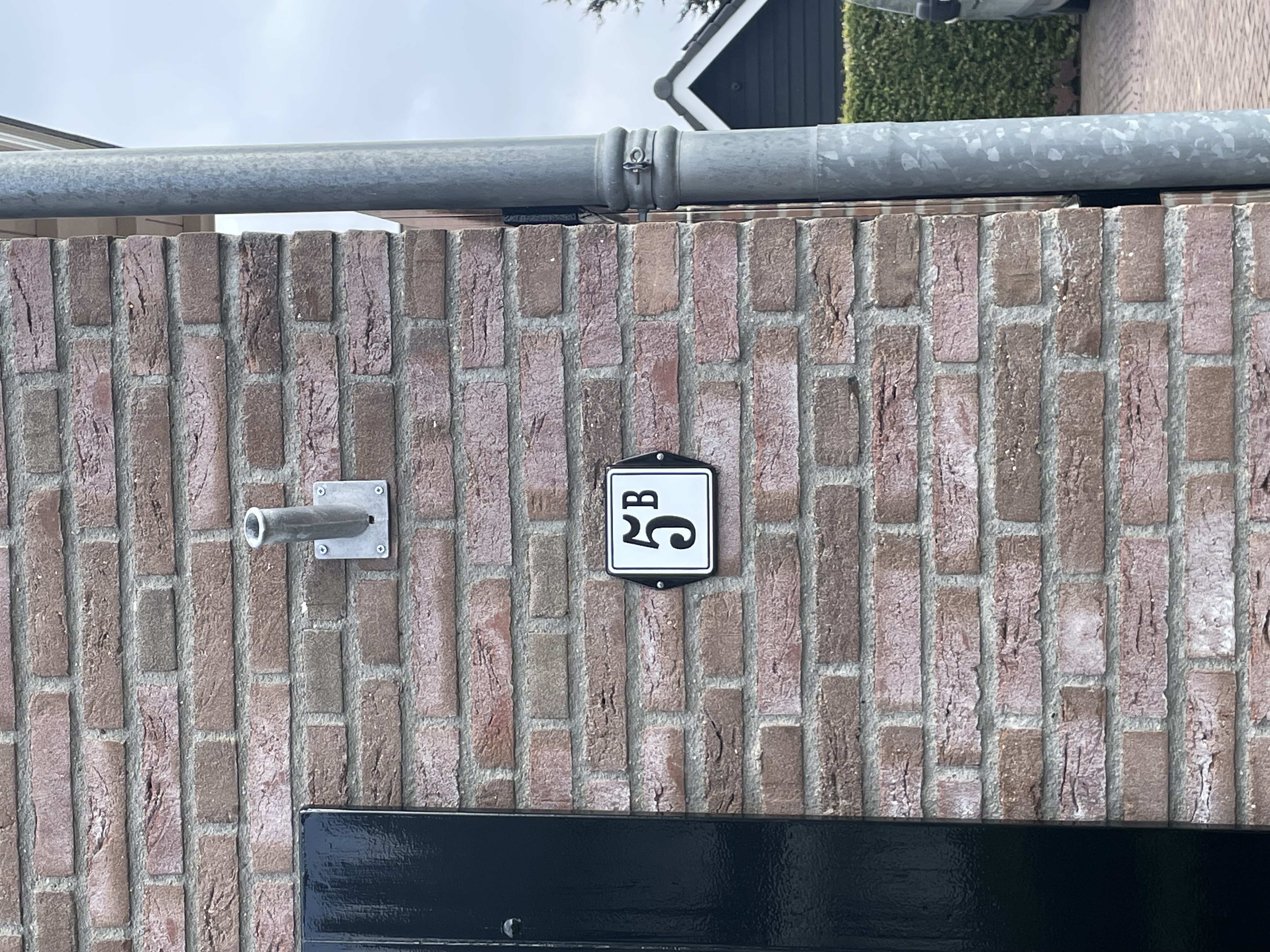 House number model ear colored ears and frame