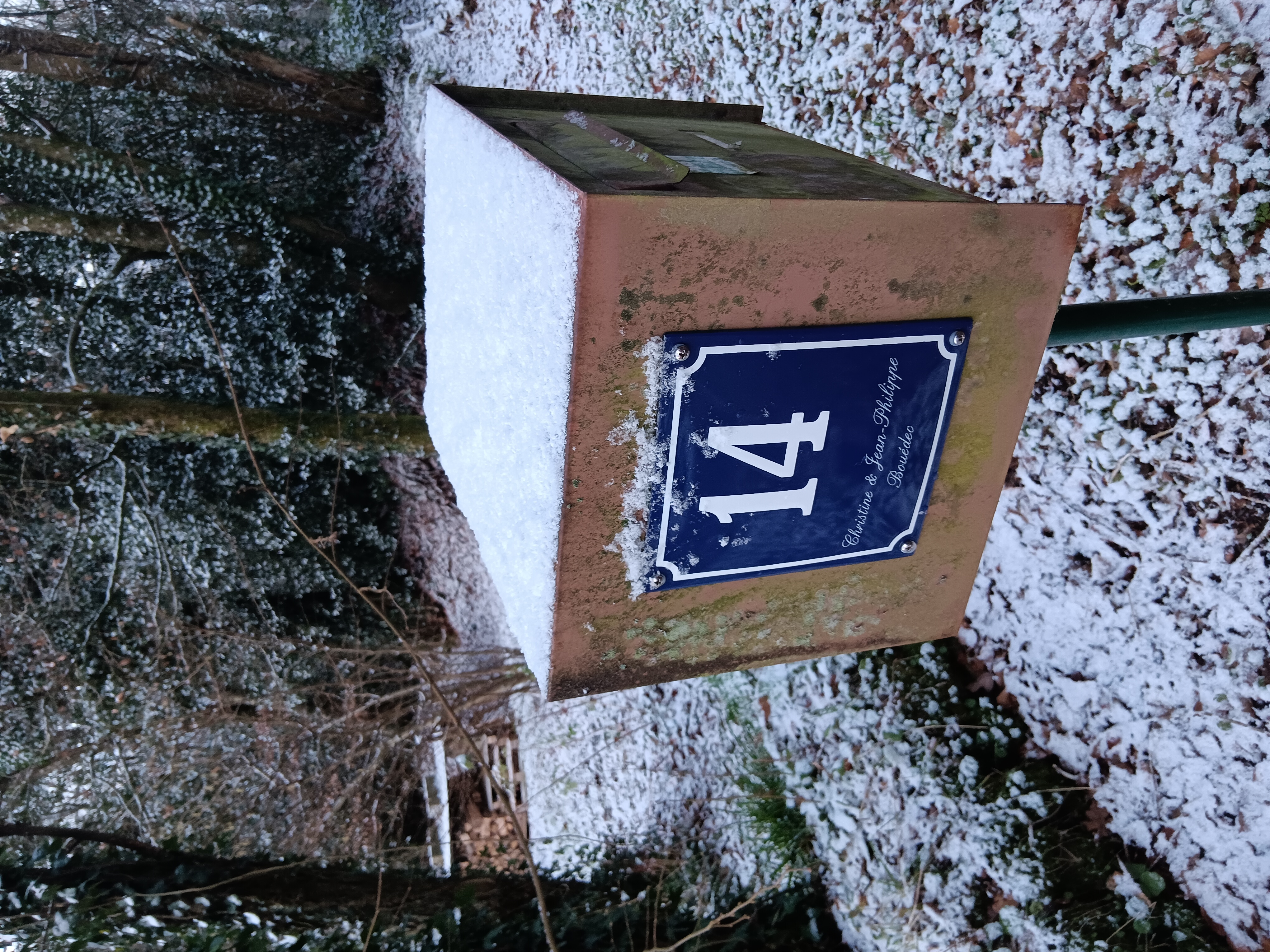 Combo house nr + name with frame