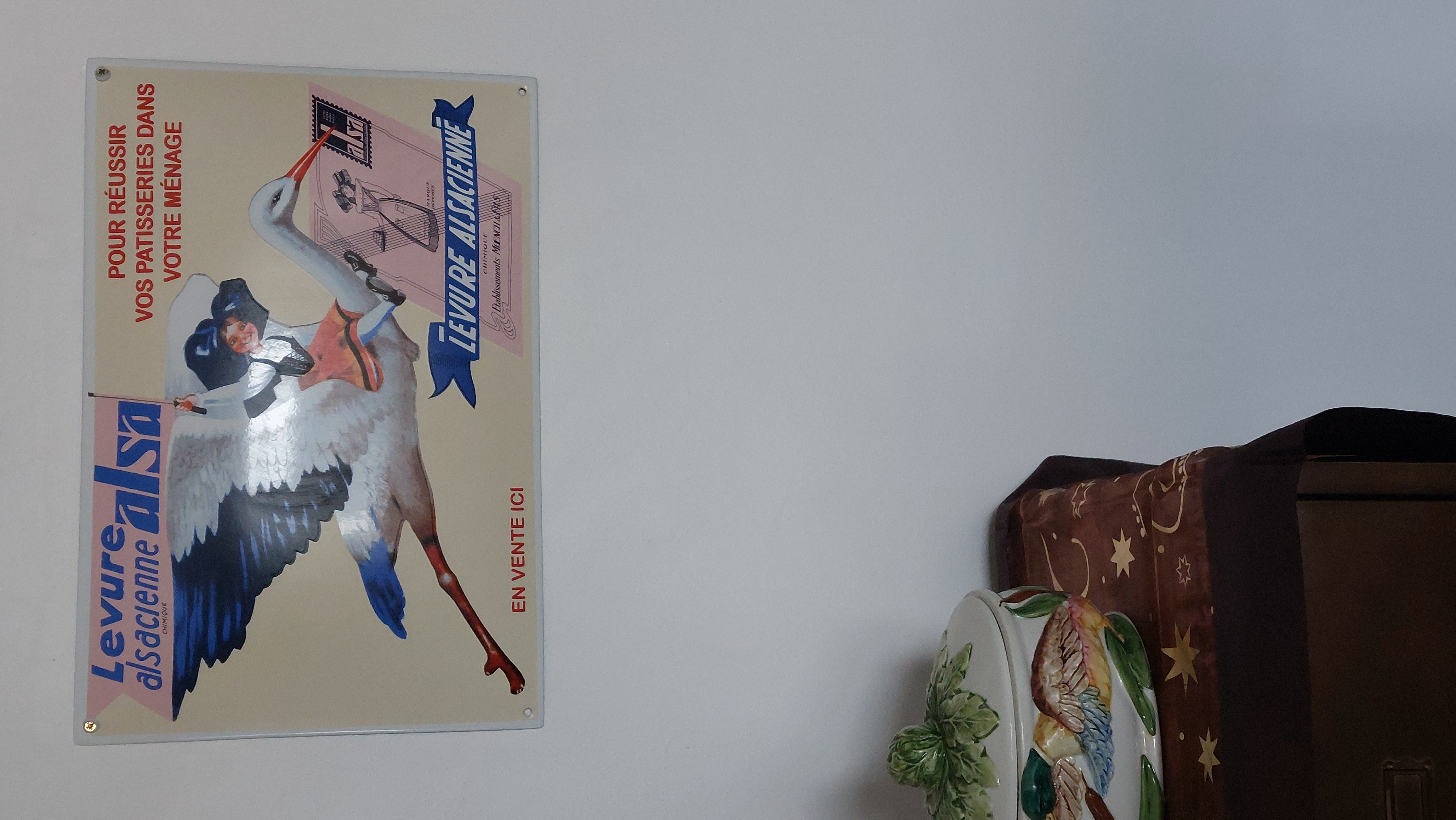 Enamel Sign Levure Alsacienne Alsa