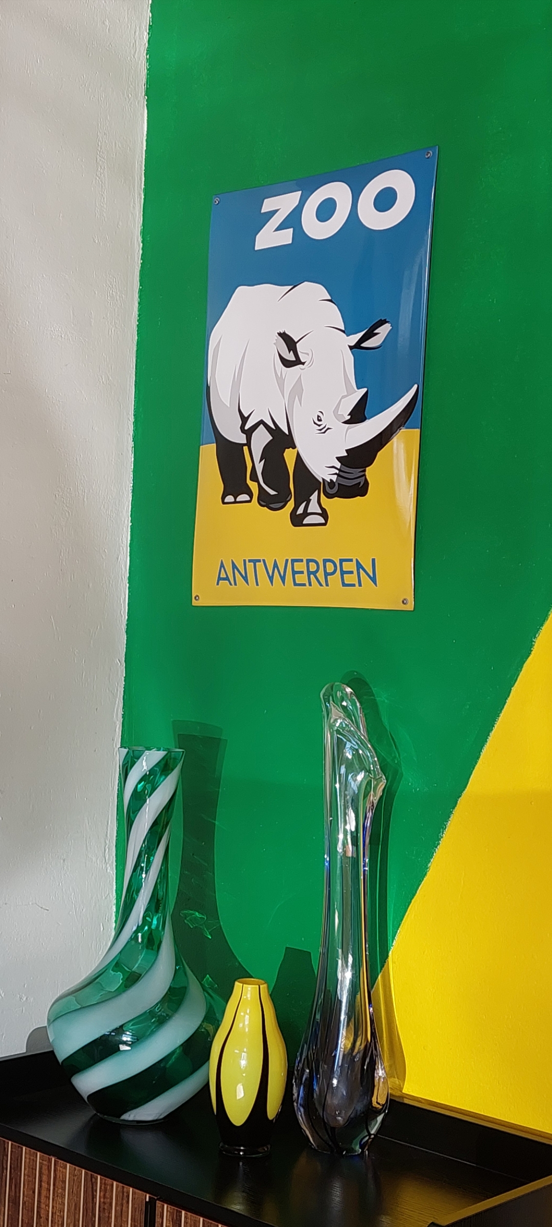 enamel sign Zoo Antwerpen - Rhinoceros